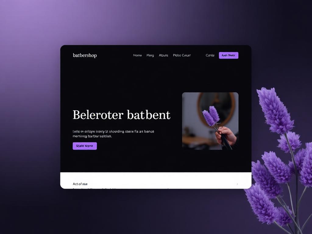 Prévia do site Barbearia premium