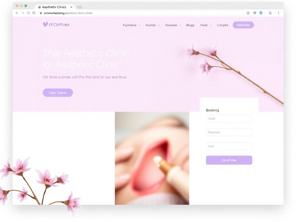 Prévia do site Clínica estética